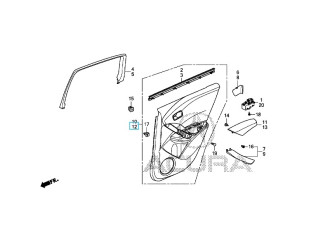 Кріплення дверей HONDA/ACURA 83753TX4A01ZA