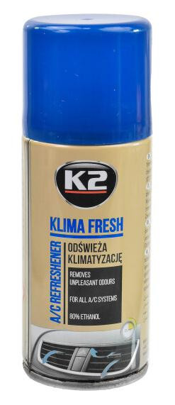 Очисник кондиціонера Нейтралізатор запаху спрей кондиціонера K2 Klima Fresh фрукти 150мл K2