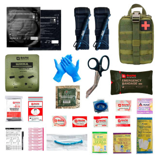 Аптечка тактична по стандарту IFAK 2 NATO, (Турнікет SICH) Фарм Хелпер Аптечки військові