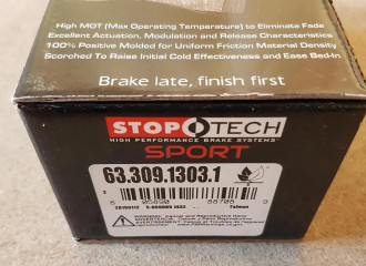 Колодки гальмівні задні  Stoptech 6330913031