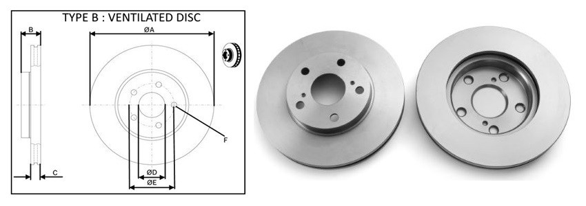 Диск гальмiвний APLUS 61404AP