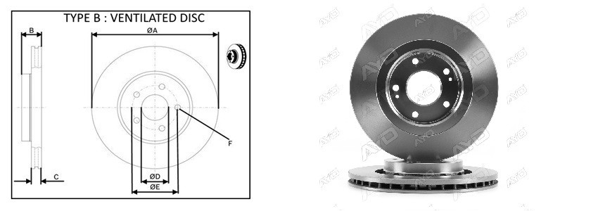 Диск гальмiвний APLUS 61407AP