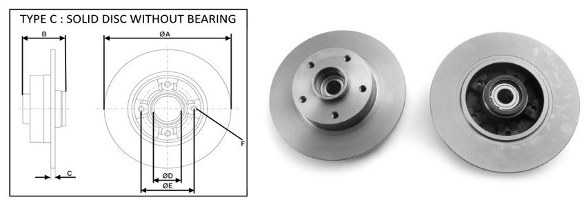 Диск гальмiвний APLUS 61411AP