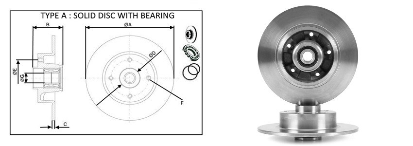 Диск гальмiвний APLUS 61411BAP