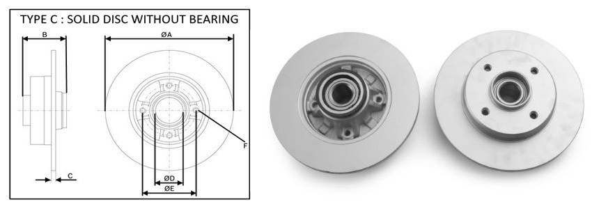 Диск гальмiвний APLUS 61417BAP
