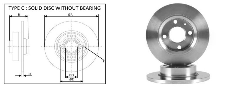 Диск гальмiвний APLUS 61418AP