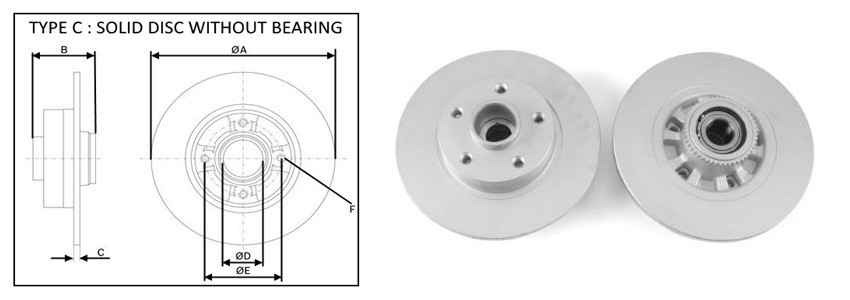 Диск гальмiвний APLUS 61421BAP