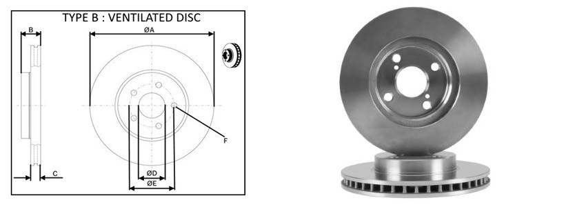 Диск гальмiвний APLUS 61439AP