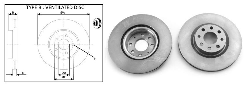 Диск гальмiвний APLUS 61441AP