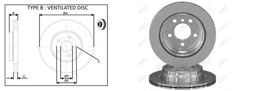 Диск гальмiвний APLUS 61446AP