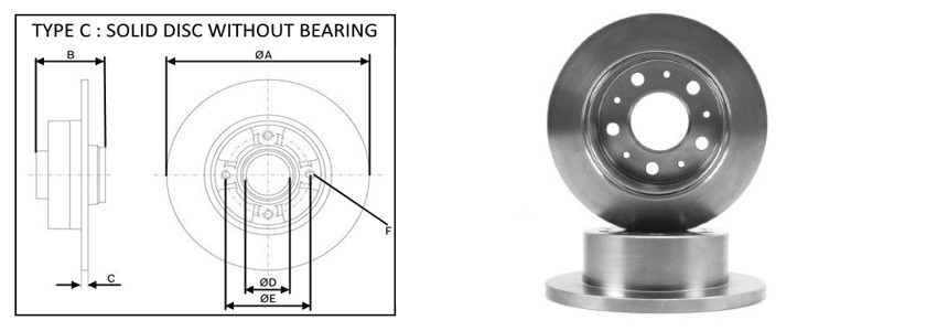 Диск гальмiвний APLUS 61447AP
