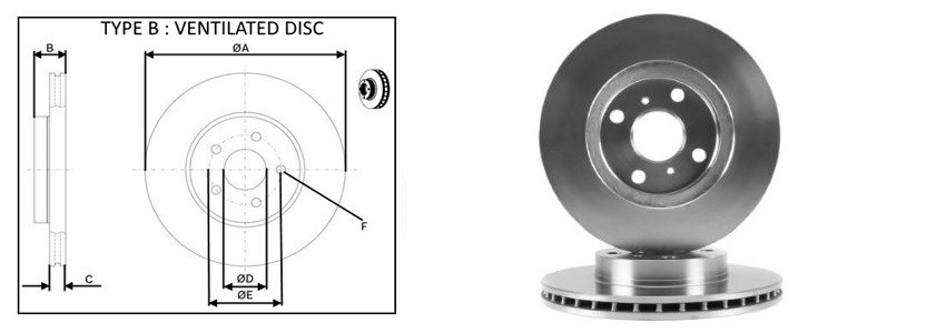 Диск гальмiвний APLUS 61475AP