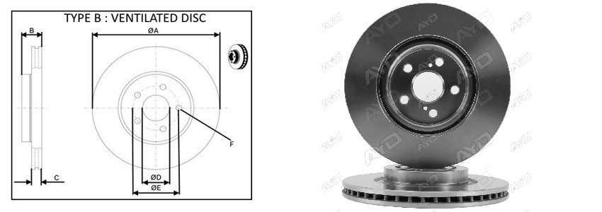 Диск гальмiвний APLUS 61477AP