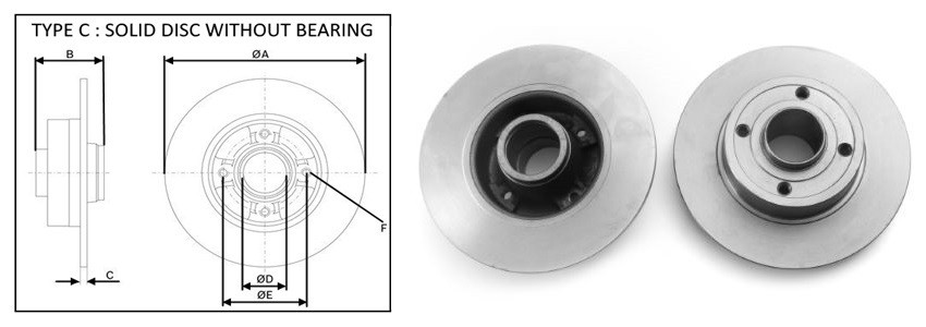 Диск гальмiвний APLUS 61481AP