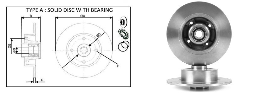 Диск гальмiвний APLUS 61481BAP