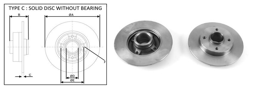 Диск гальмiвний APLUS 61493AP