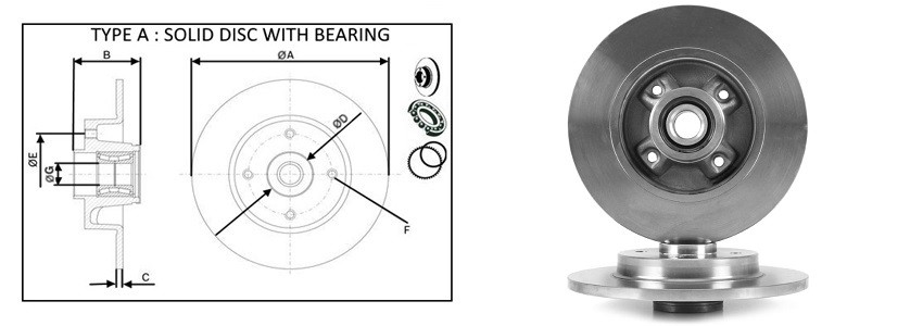Диск гальмiвний APLUS 61497BAP