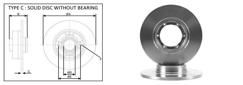 Диск гальмiвний APLUS 61503AP
