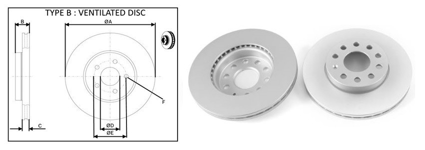 Диск гальмiвний APLUS 61510AP