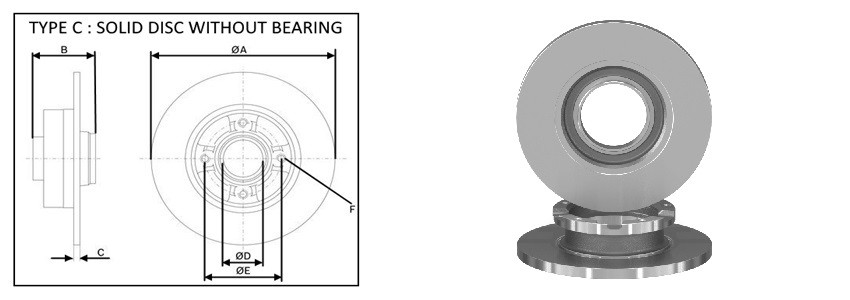 Диск гальмiвний APLUS 61517AP