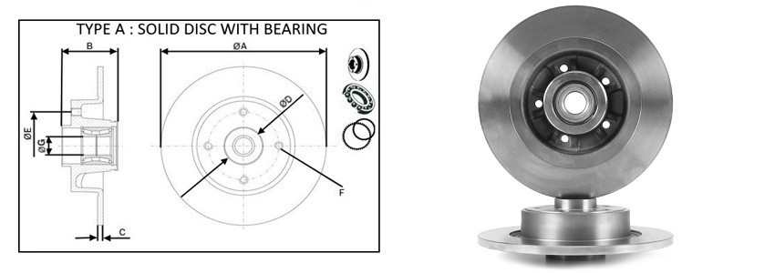 Диск гальмiвний APLUS 61531BAP