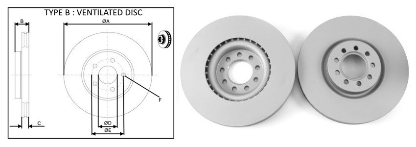 Диск гальмiвний APLUS 61553AP