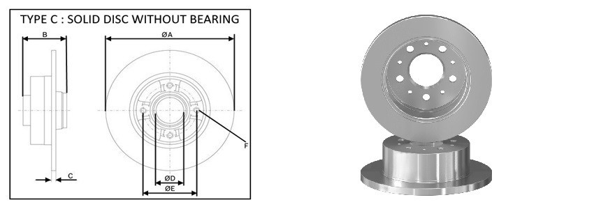 Диск гальмiвний APLUS 61554AP