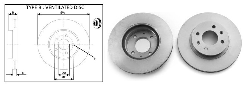 Диск гальмiвний APLUS 61562AP