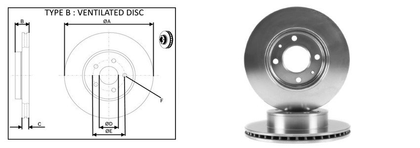 Диск гальмiвний APLUS 61574AP