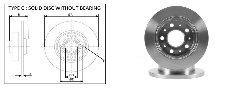 Диск гальмiвний APLUS 61599AP