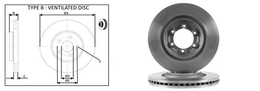 Диск гальмiвний APLUS 61608AP