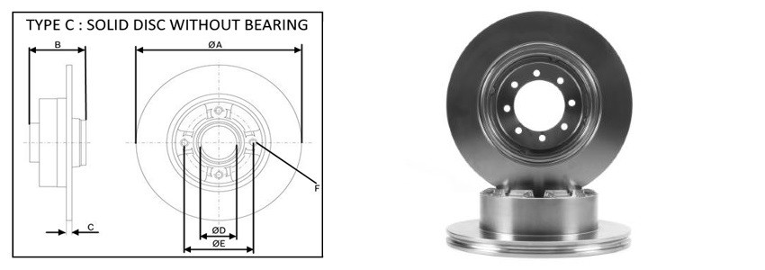 Диск гальмiвний APLUS 61613AP