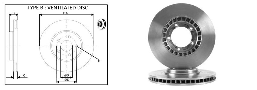 Диск гальмiвний APLUS 61621AP