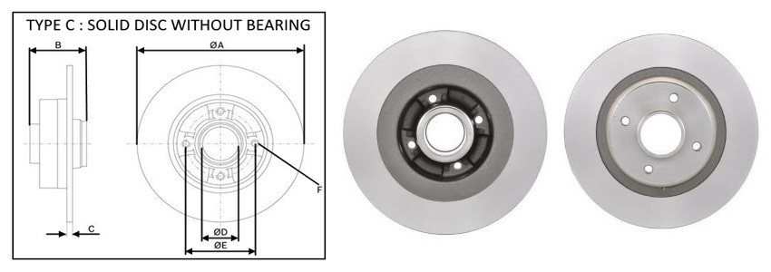 Диск гальмiвний APLUS 61631AP