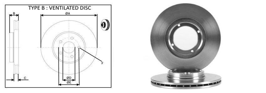 Диск гальмiвний APLUS 61638AP