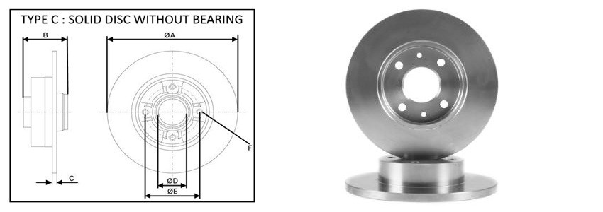 Диск гальмiвний APLUS 61641AP