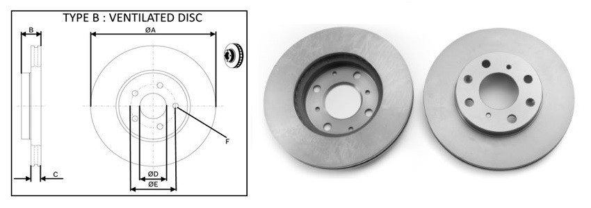 Диск гальмiвний APLUS 61643AP
