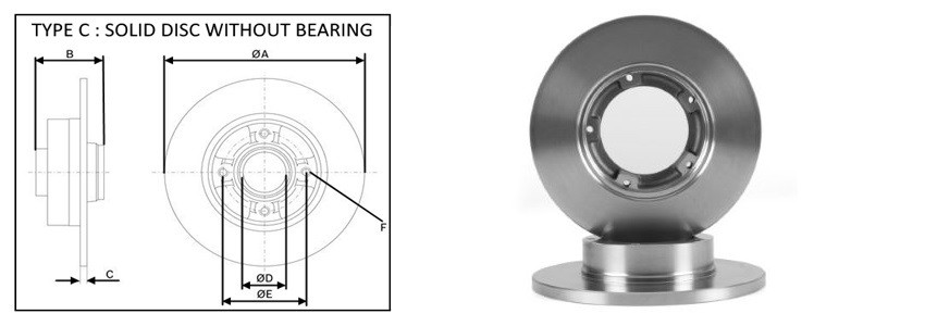Диск гальмiвний APLUS 61644AP