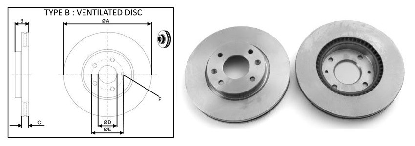 Диск гальмiвний APLUS 61645AP
