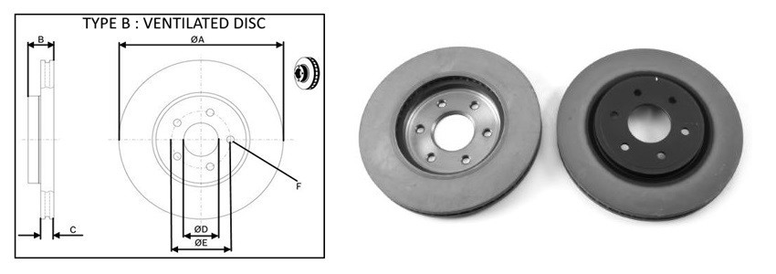 Диск гальмiвний APLUS 61646AP