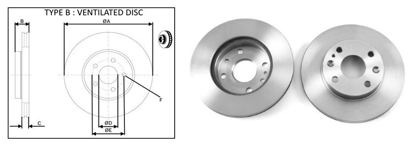 Диск гальмiвний APLUS 61655AP