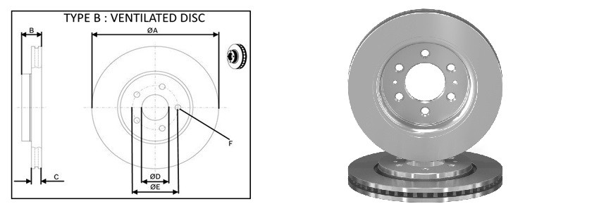 Диск гальмiвний APLUS 61659AP
