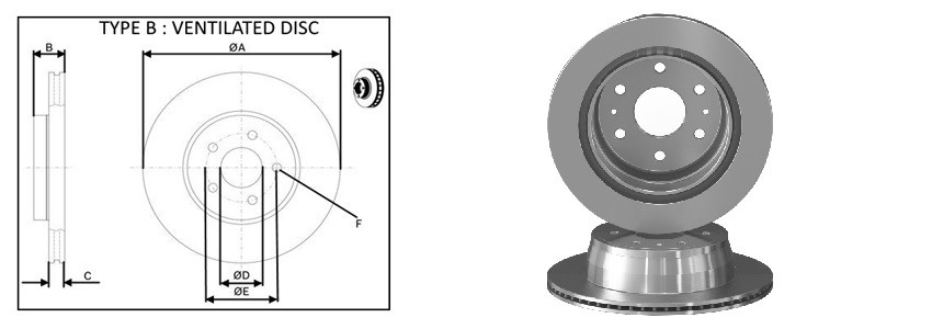 Диск гальмiвний APLUS 61661AP