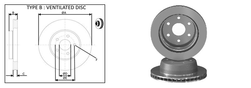 Диск гальмiвний APLUS 61662AP