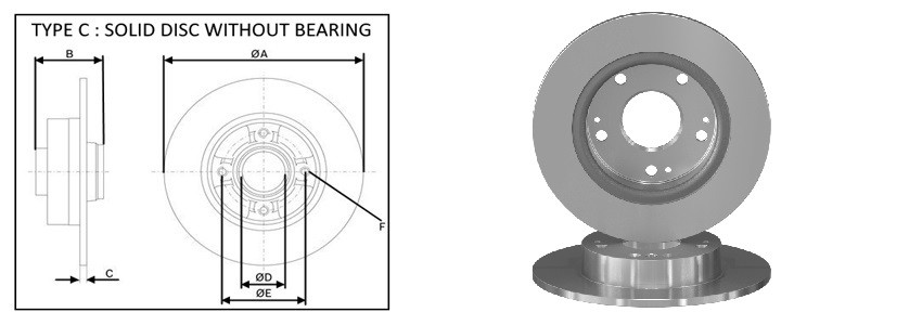 Диск гальмiвний APLUS 61688AP