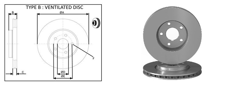 Диск гальмiвний APLUS 61690AP