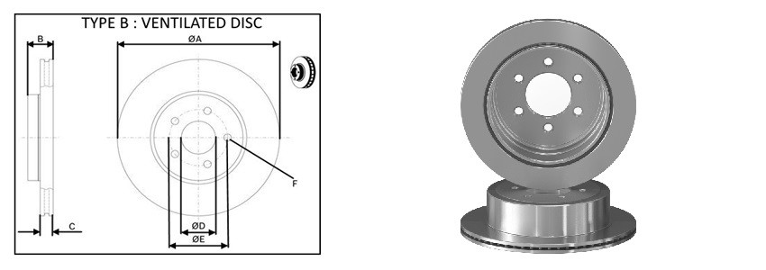 Диск гальмiвний APLUS 61693AP