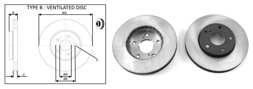 Диск гальмівний APLUS 61698AP