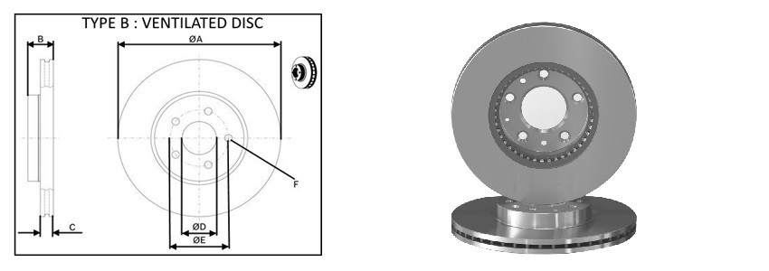 Диск гальмiвний APLUS 61699AP