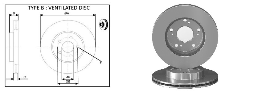 Диск гальмiвний APLUS 61701AP